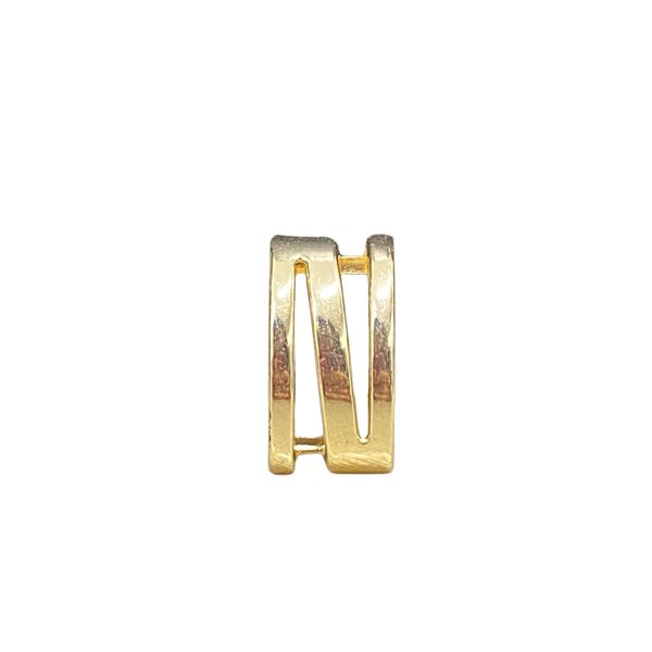 Passador Retangular Vazado 1,3x2,2cm Dourado - 2 unidades