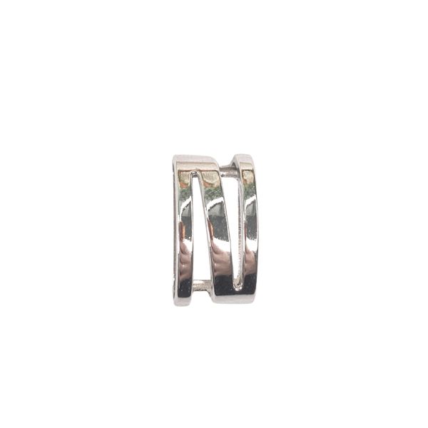 Passador Retangular Vazado 1,3x2,2cm Níquel - 2 unidades