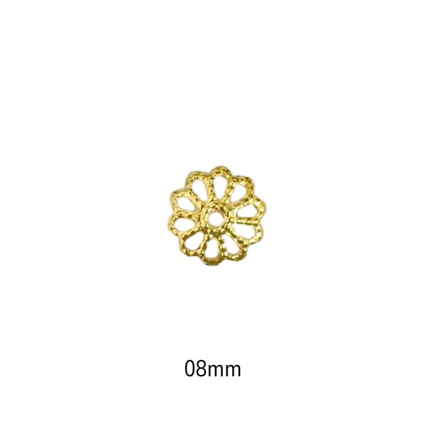 Tulipa Boné de Flor 8mm Dourada - 5g