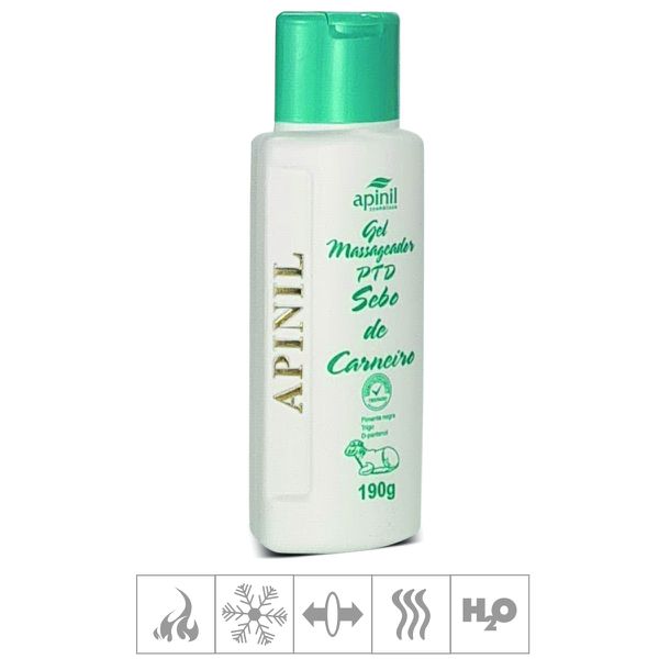 Gel Para Massagem PTD Sebo de Carneiro Apinil 190g (13897) - Padrão