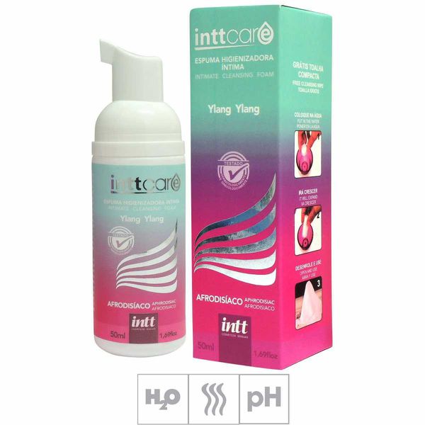 *PROMO - Espuma Para Higienização Inttcare 50ml Validade 05/25 (17231) - Ylang-Ylang