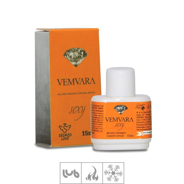 *PROMO - Lubrificante VemVara 15ml Validade 01/25 (17442) - Hot Ice