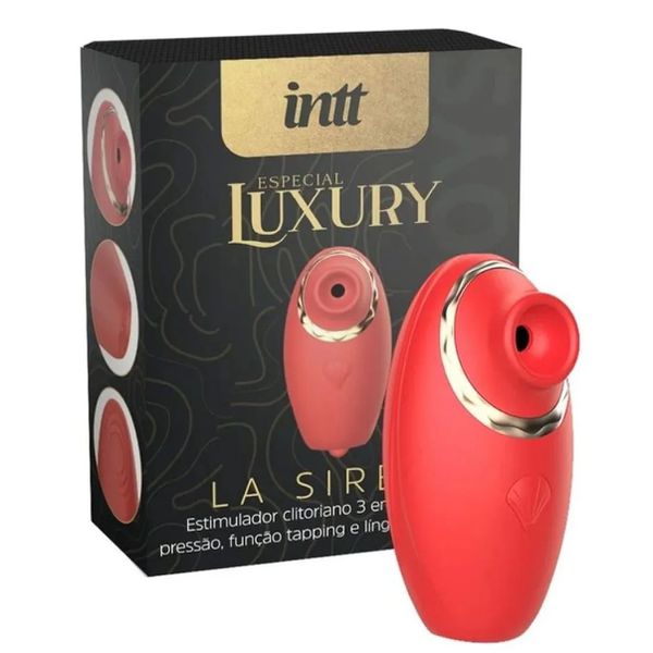 Vibrador Intt Luxury Com Pulsação La Sirena - (17935) - Vermelho