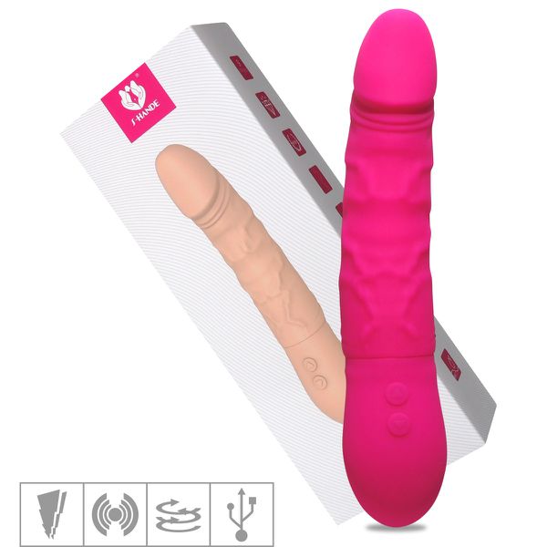 Vibrador Rotativo Recarregável King SI (5596) - Rosa