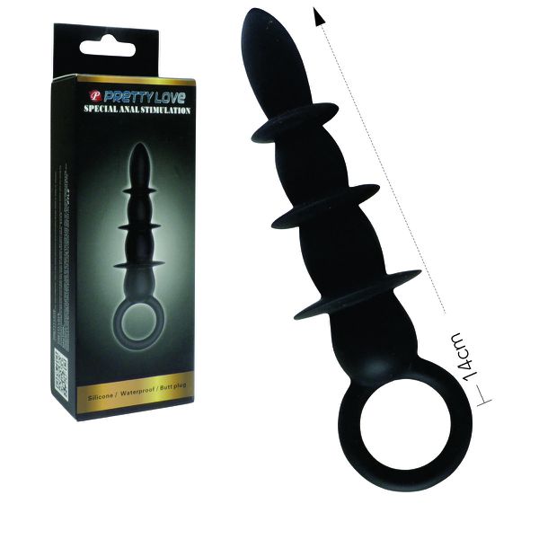 *Plug Com 4 Esferas em Gradativos SI (5908) - Preto