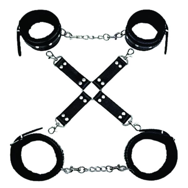 Kit Algema Distanciadora Para Punhos e Tornozelos (8126). - Preta