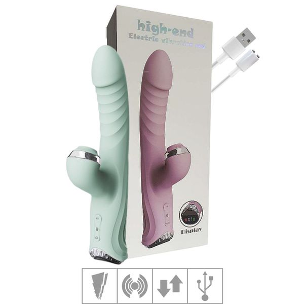 Vibrador Vai e Vem Com Pulsação High-End SI - (8735) - Verde