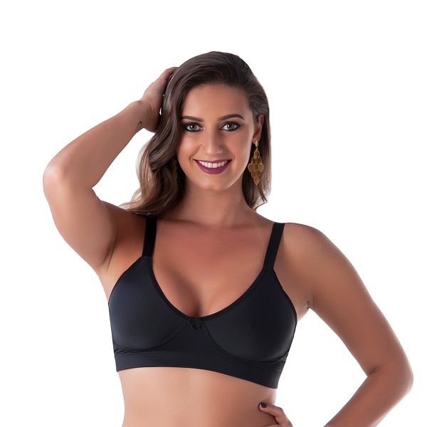 *Soutien Duanip Sem Aro E Sem Bojo (DU633). - Preto