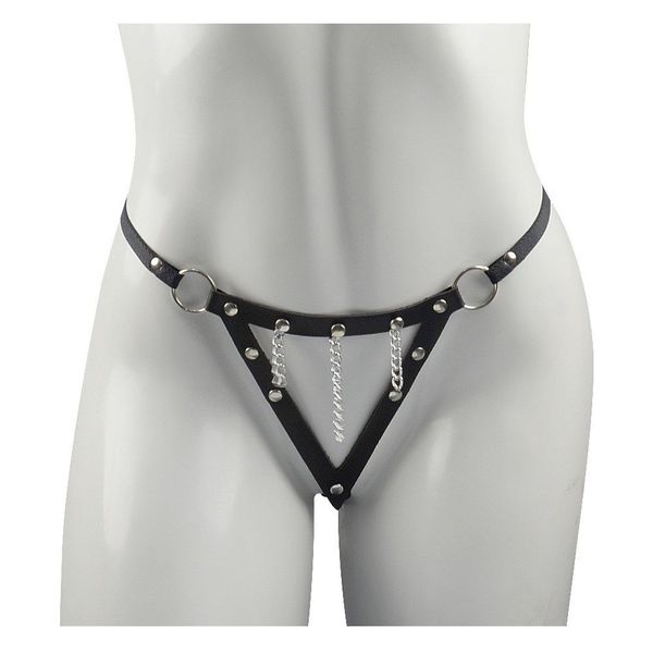 *Calcinha Dominadora Com Corrente Dominatrixxx (DX1403) - Preto