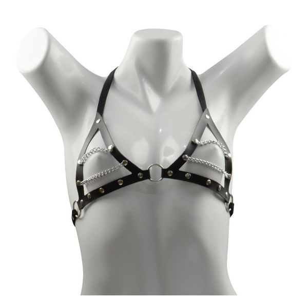*Top Dominatrixxx Com Correntes (DX1405) - Preto