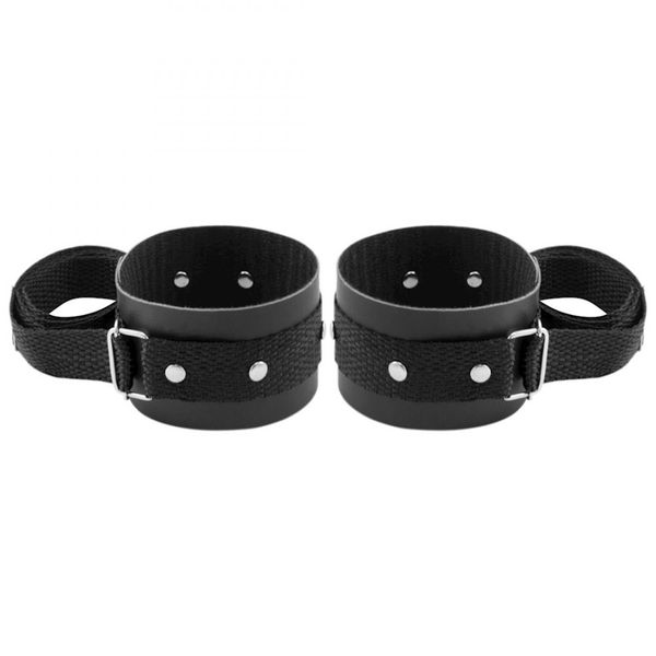 *Tornozeleira Com Tiras 80cm Dominatrixxx (DX505) - Preto