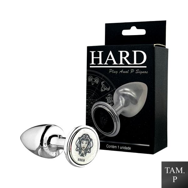 Plug de Metal P Signos Virgem (HA162VI) - Cromado