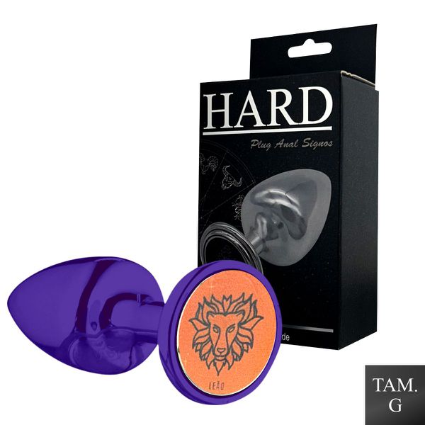 Plug de Metal G Signos Leão (HA164LE). - Lilás
