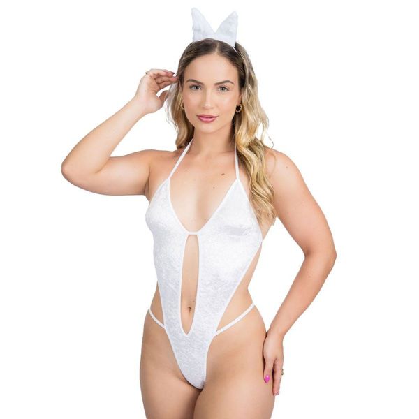Fantasia Mini Coelha Sexy (PS7779) - Branco