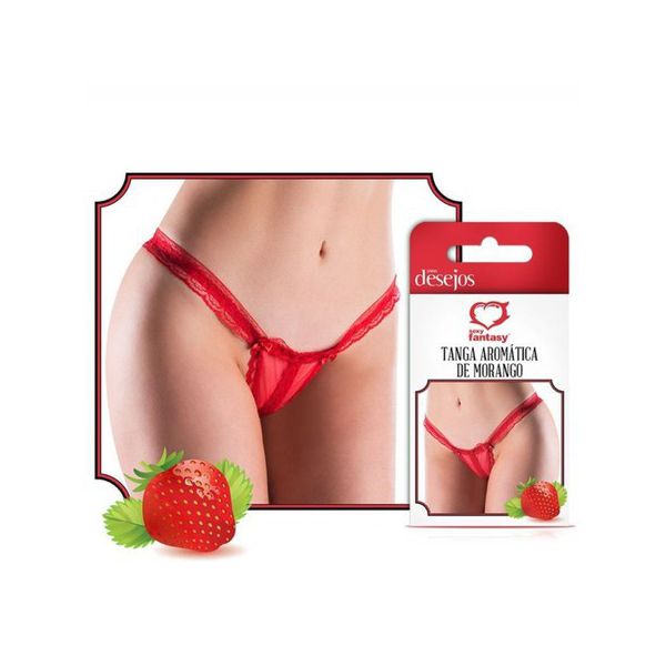 *Calcinha Aromática Sexy Fantasy (SF1100-SF1101) - Morango