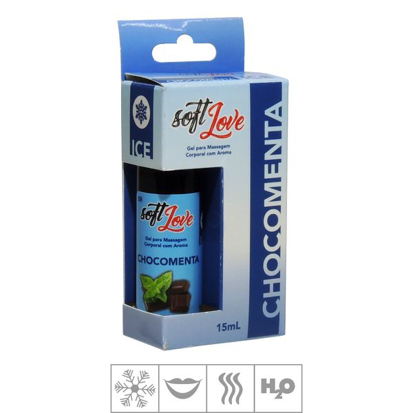 **Gel Comestível Soft Love Ice 15ml (ST115) - Chocomenta