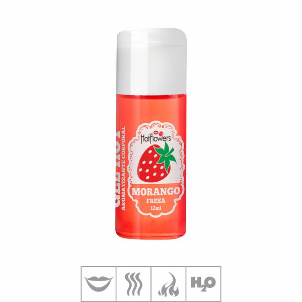 *PROMO3 - Gel Comestível Hot Flowers Hot 12ml Validade04/26 (ST570) - Morango