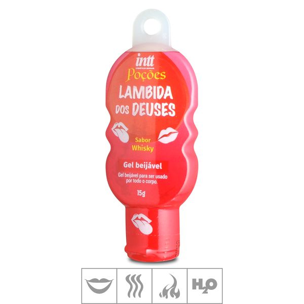 *PROMO - Gel Para Sexo Oral Lambida dos Deuses 15g validade 11/24 (ST792-17572) - Whisky