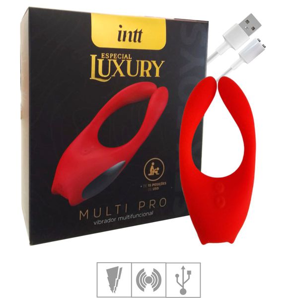 Vibrador Para Casal Multi Pro Intt - (ST957) - Vermelho