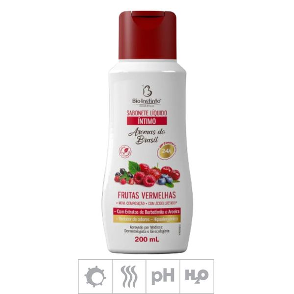 Sabonete Feminino Íntimo Aromas do Brasil 200ml (ST974) - Frutas Vermelhas