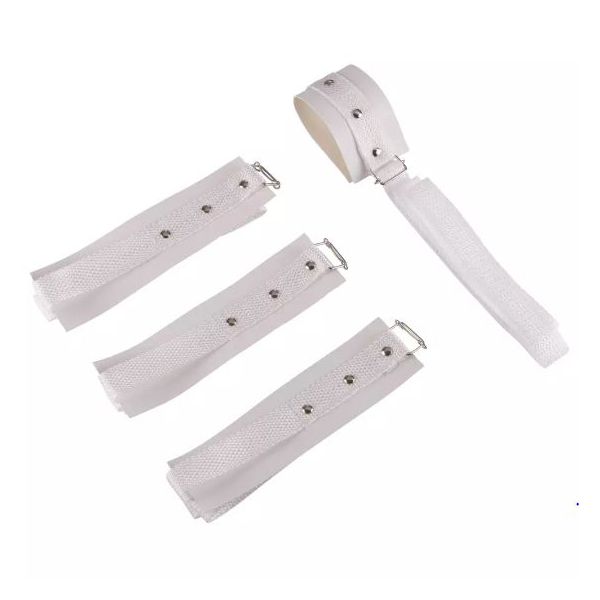 *Kit Bondagem e Venda em Pelúcia (KBOB102-ST638) - Branco