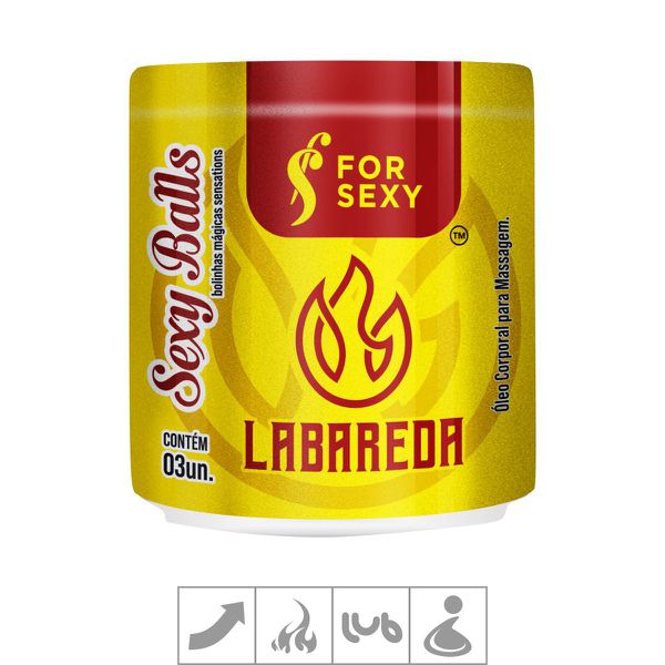 *PROMO - Bolinha Funcional Sexy Balls 3un Validade 11/23 (ST733) - Labareda