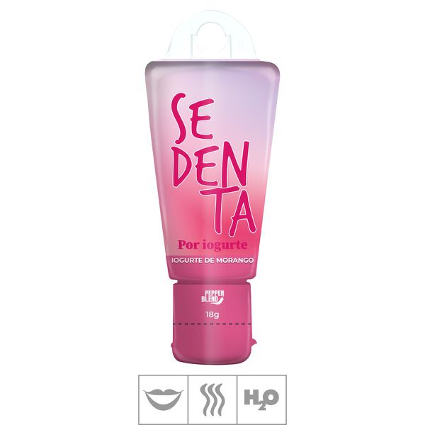 Gel Comestível Com Gliter Sedenta 18g (ST880) - Iogurte de Morango