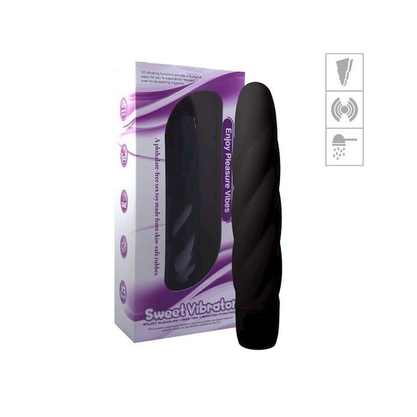 *Vibrador Sweet Vibrator Com Relevo SI (5347-ST229) - Preto