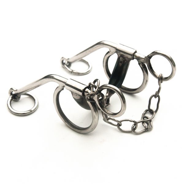 Bridão Caracol Inox com Bocal de Ferro para Equinos