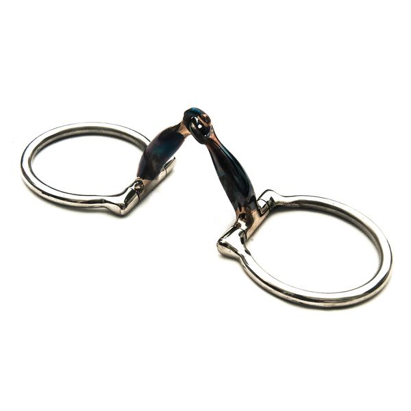 Bridão D Inox com Bocal de Ferro para Equinos