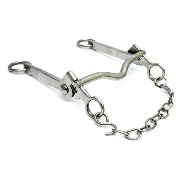Freio L Inox Bocal Baixo para Equinos