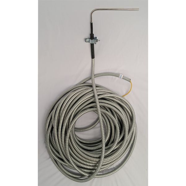 Cabo Sensor Temperatura Tipo "K" 25 metros com Conduíte Metálico para Termômetro Secador KT