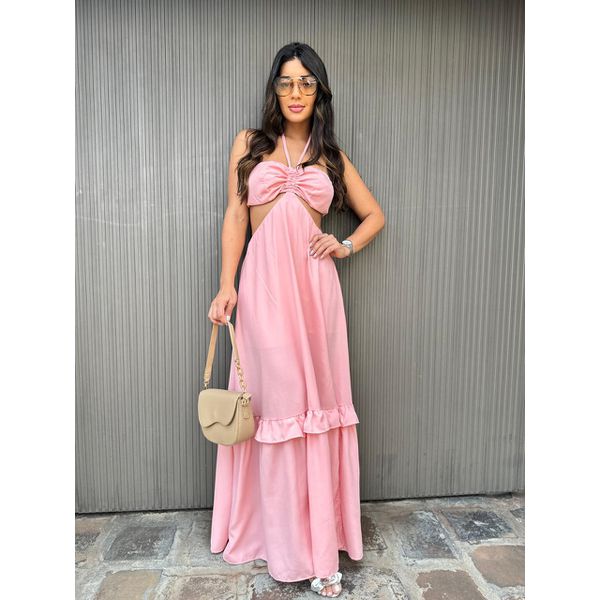 Vestido Maya rosê 