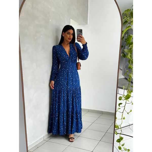 Vestido Longo Floral Kamily