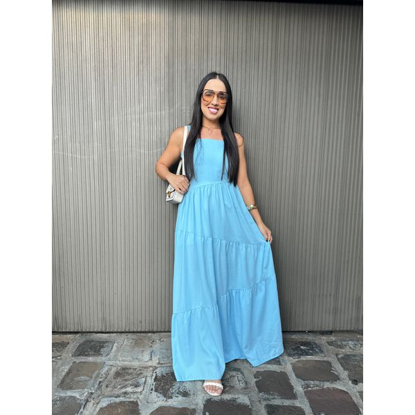 Vestido Luiza Azul Bebê