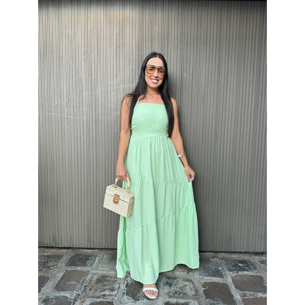Vestido Luiza Verde Lima Claro 