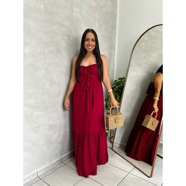 Vestido Eleonora Marsala