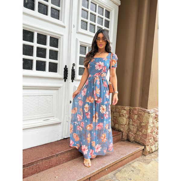 Vestido Patricia de tule floral