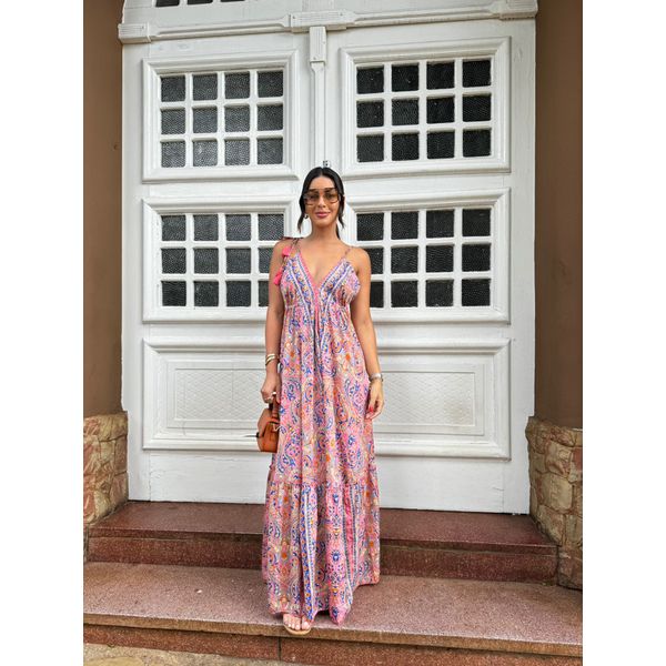vestido Indiano Rosa