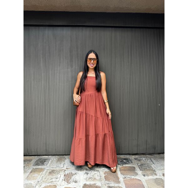 Vestido Luiza Marrom 