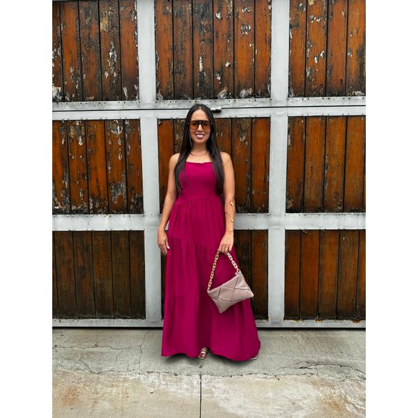 Vestido Luiza Vinho