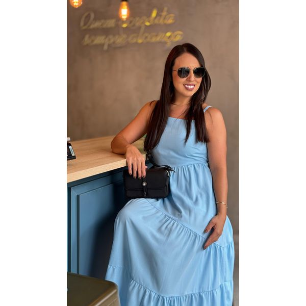 Vestido Luiza Azul Bebê