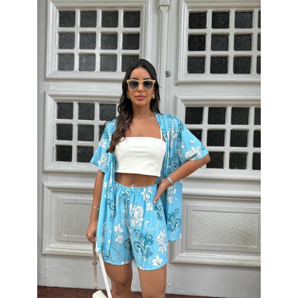 Conjunto de Short e Quimono Bianca