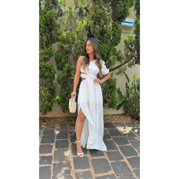 Vestido Aurora branco 