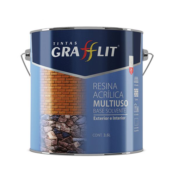 RESINA ACRILICA GRAFFLIT MULTIUSO INCOLOR 3,6L