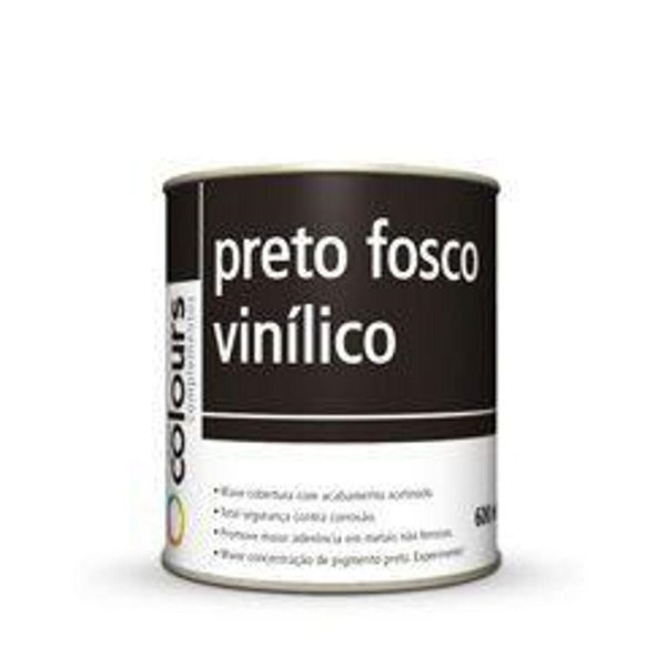 PRETO FOSCO VINILICO MAXI RUBBER 600ML
