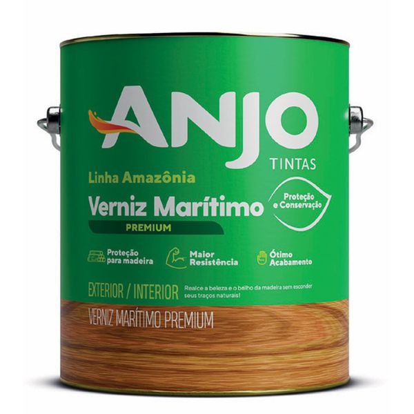 LINHA AMAZÔNIA ANJO VERNIZ MARITIMO PREMIUM NATURAL 3,6L