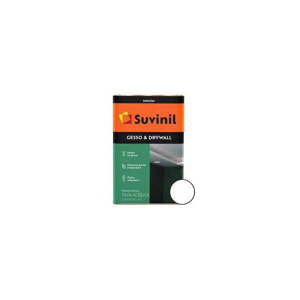 TINTA ACRÍLICA SUVINIL GESSO E DRYWALL BRANCO 18L