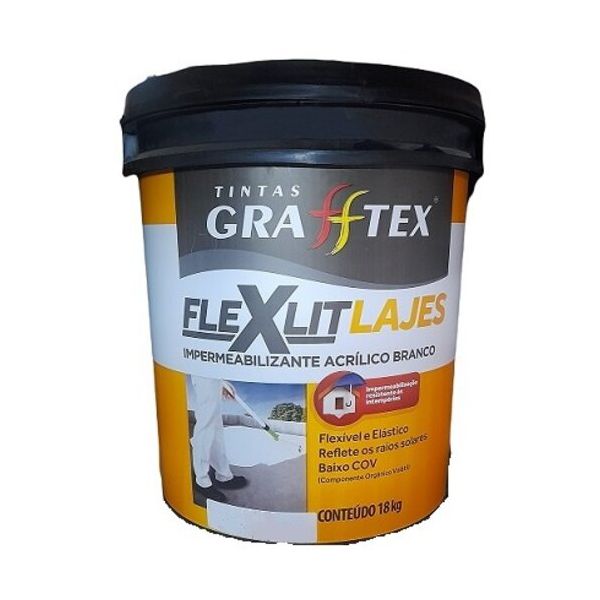 GRAFFTEX LAJES IMPERMEABILIZANTE BRANCO 18KG 