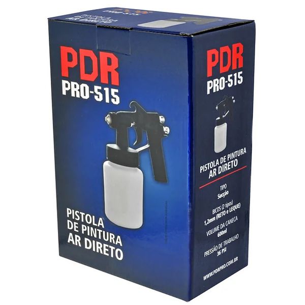 PISTOLA PDR PRO-515 SUCÇÃO AR DIRETO 1,2MM 600ML